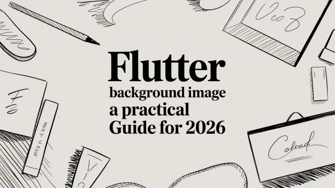 Flutter Background Image A Practical Guide for 2026